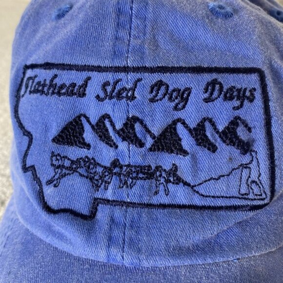Port Authority Blue Embroidered Flathead Sled Dog Days Hat Cap - Picture 2 of 11